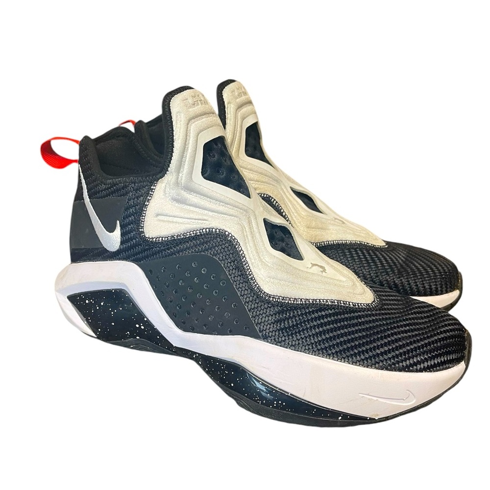 Nike Lebron Soldier 14 Mens Size 9 Black White University Red CK6024 002